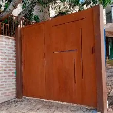 Portão em aço corten sob medida
